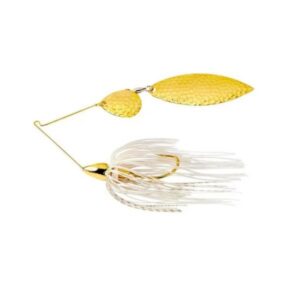 WAR EAGLE Gold Frame Hammered Tandem Willow Spinnerbait