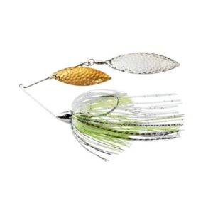 WAR EAGLE Nickel Frame Hammered Double Willow Spinnerbait
