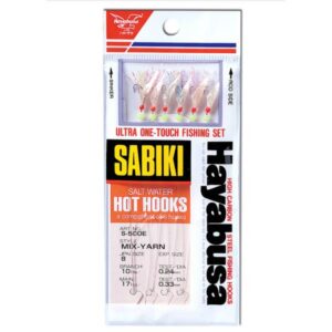 HAYABUSA Sabiki Mix Yarn Mackerel Fish Skin Aurora Finish S-500E